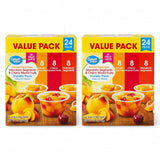 Great Value Fruit Cup Variety Pack, Diced Peaches, Mandarin Segments & Cherry Mixed Fruits in Fruit Juice, 4 oz, 24 Count (Pack of 2)
