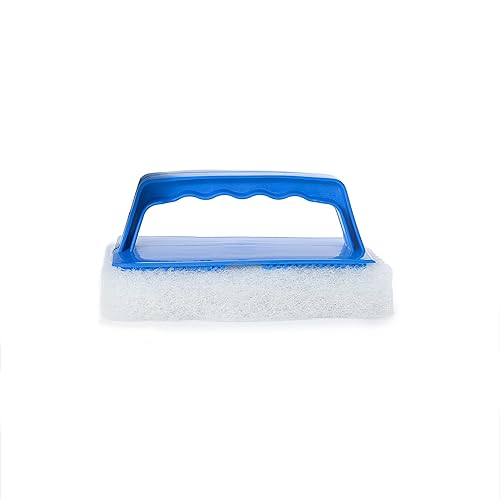 Poli Glow® Gentle and Efficient Non-Abrasive Scrub Pad with Handle - Durable and Long-Lasting | Safe Oxidation Removal Tool for Boats & RVs, Gelcoat