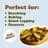 Food to Live - Dry Roasted Pistachio Halves and Pieces, 4 Pounds - Unsalted. No Shell. Keto and Paleo Friendly Snack. Great for Salads, Cooking
