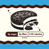 Rip Van LEOs - Cookies and Cream Sandwich Cookies - Low Sugar Snack Cookies - Low Carb Snack - Diabetic Snacks - 40 Low Sugar Cookies (10 Packs