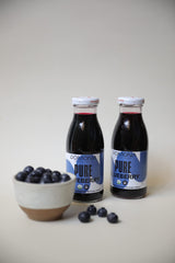 Pomona Organic Juices Pure Blueberry Juice, Cold Pressed Organic Juice, Non-GMO, No Sugar Added, Not from Concentrate, Gluten Free, Kosher Certified