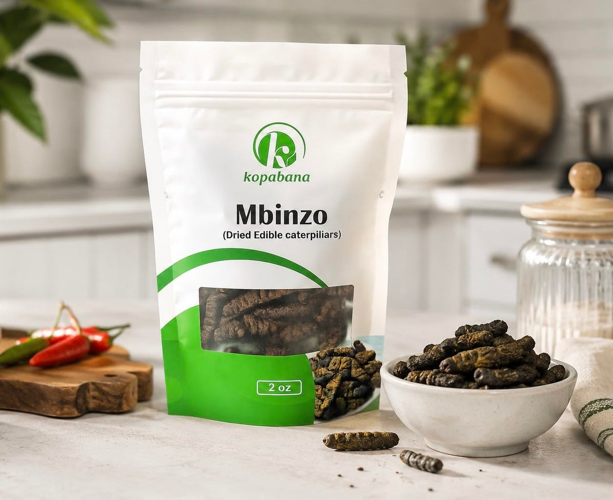 KOPABANA Mbinzo | Dried Edible Caterpillard | Chenille 2 oz