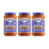 Fody Foods Spicy Marinara Pasta Sauce, 19.4 Oz (Pack of 3), Garlic and Onion Free, Low FODMAP Certified, Gut & IBS Friendly, Vegan, Non-GMO, Gluten
