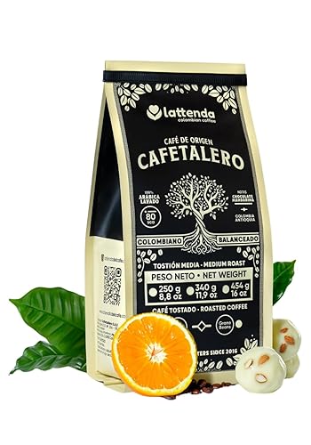 Lattenda Cafetalero Colombian Gourmet Coffee: Superior Craftsmanship for Discerning Palates - 454g Ground Presentation
