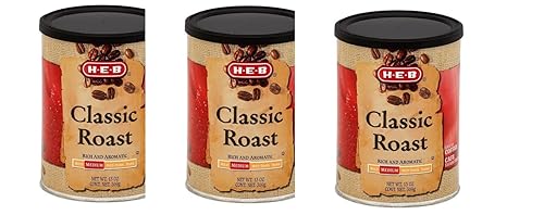 H?E?B Classic Roast Medium Roast Ground Coffee 13 OZ(pack of 3)