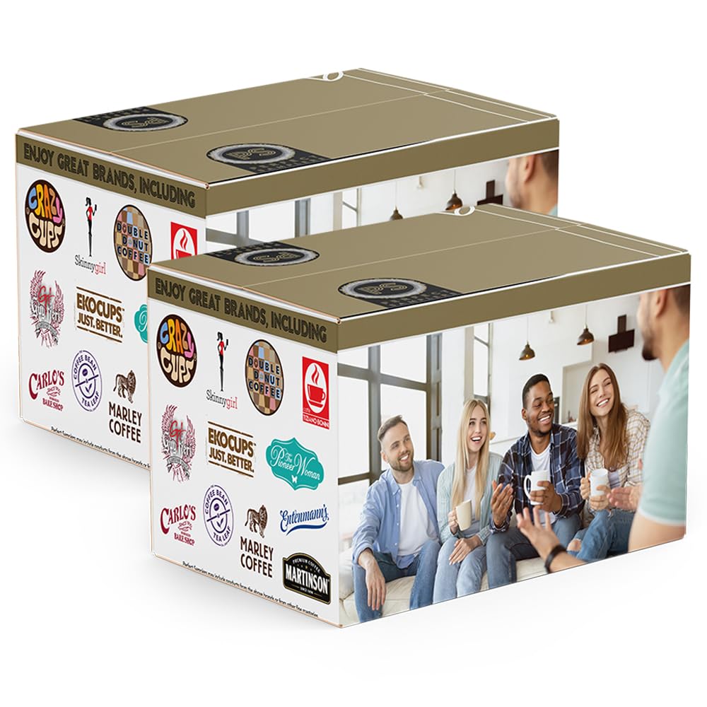 Perfect Samplers Coffee Pod Variety Pack, Dark Roast & Bold Flavors, Single Serve Cups for Keurig K Cup Machines - Robust Assortment, 80 Count