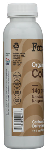 Forager Project Organic Coffee Cashew Coconut Shake, 12 FZ