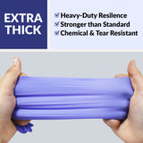 Klex Nitrile Exam Gloves - Medical Grade, Powder Free, Rubber Latex Free, Disposable Examination Grade Glove, Strong Food Safe, Lavender M Medium, 3