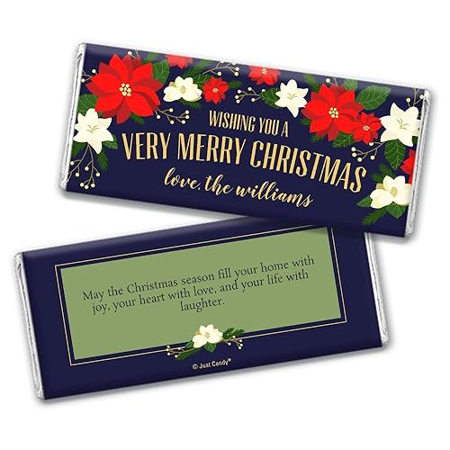 Christmas Candy Personalized Chocolate Bars (12 Count)