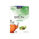 QuikTea Cardamom Tea Bags - 72 Count - Premium Assam Tea Paired with Warm and Soothing Cardamom Extracts. All Natural, Preservative Free - Easy