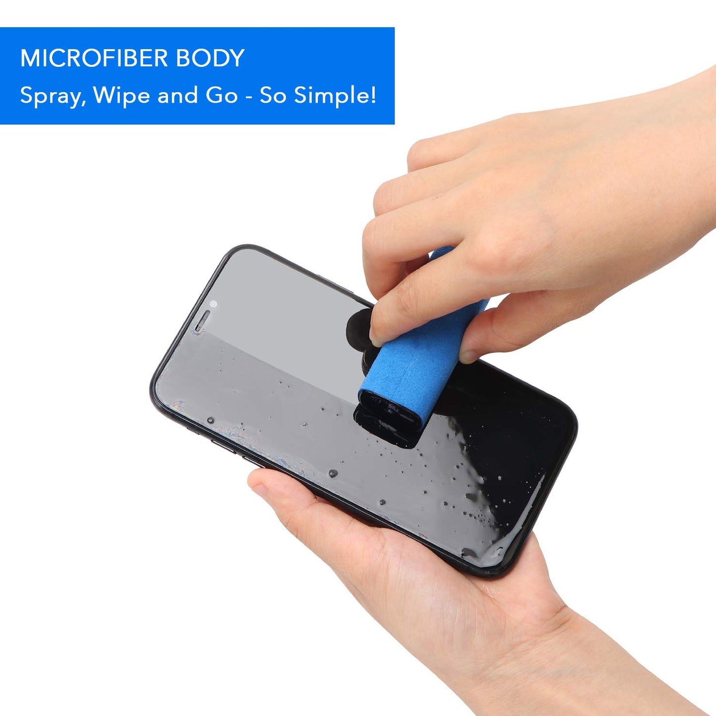 ProofTech Screen Cleaner | Unibody All-in-One Spray and Microfiber Wipe Cloth for All Electronic Devices Computers TVs Phones Tablets | Streak Free