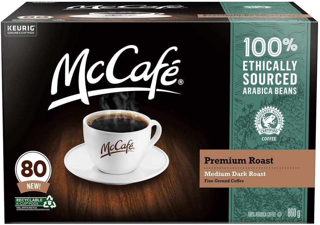McCafe Premium Roast Coffee Pods, 80 Count, {Imported From Canada}