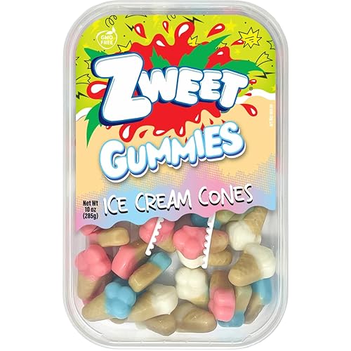 Zweet Gummies Ice Cream Cones - 10 oz. Tub
