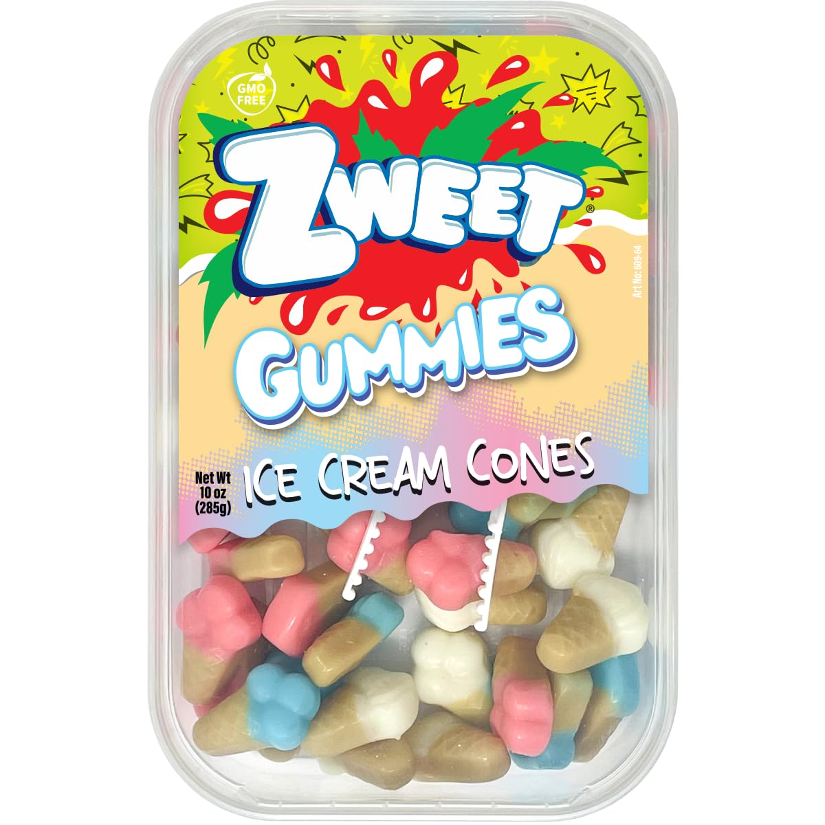 Zweet Gummies Ice Cream Cones - 10 oz. Tub