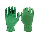 SHOWA 6110PF Sustainable EBT Latex-Free, Powder-Free, Nitrile Disposable Single Use Safety Gloves, 4 Mil, 9.5" Length, Small (1 Box/100 Gloves)