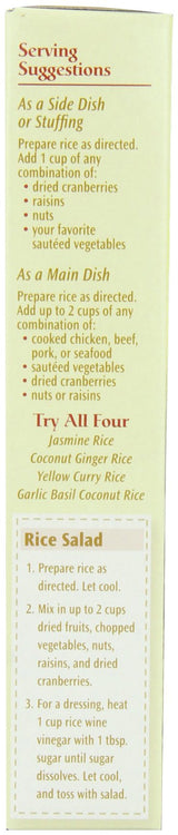 A Taste of Thai Jasmine Rice Instant (Coconut Ginger Rice) - Authentic Thai White Rice Organic, Flavored with Classic Thai Spices | Organic