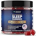 Blackberry Gummies Melatonin 10mg, Magnesium & L-Theanine - Vegan, Non-GMO, Sugar Free