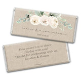 Rustic Wedding Favors for Guests Personalized Wrappers for Chocolate Bars (25 Pack) - Bridal Shower Favors for Guests