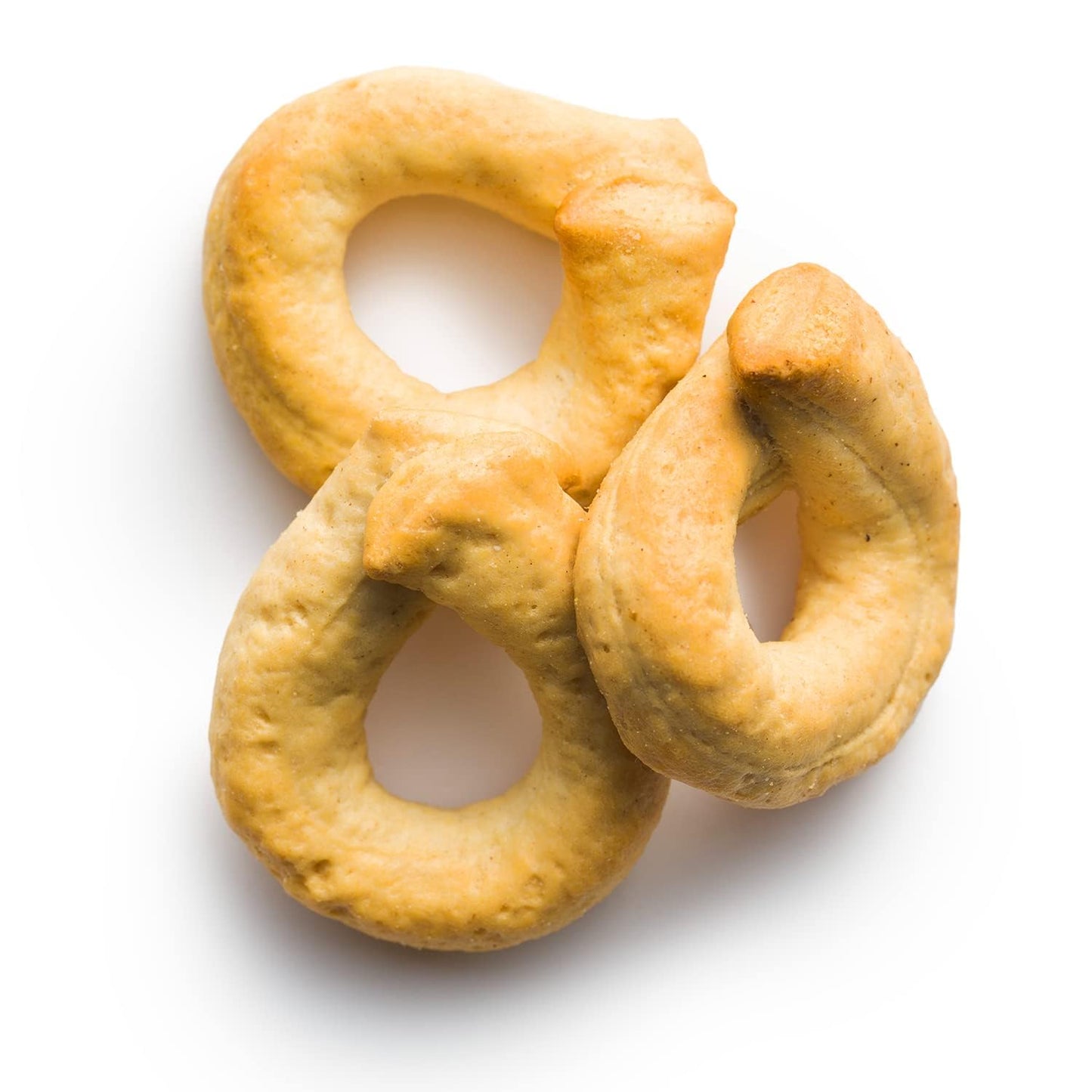 Sanniti Tarallini Mini Taralli Pugliesi Caserecci | Traditional Italian Snack | Crunchy Olive Oil Crackers | Product of Italy | 8.8 oz (250g) [Pack