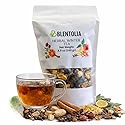 Blentolia Multi Fruit & Herbal Tea Blend with Linden, Sage, Rosehip, Ginger & Hibiscus - 12 Fruits, Herbs & Spices - Herbal Winter Tea - Loose Leaf
