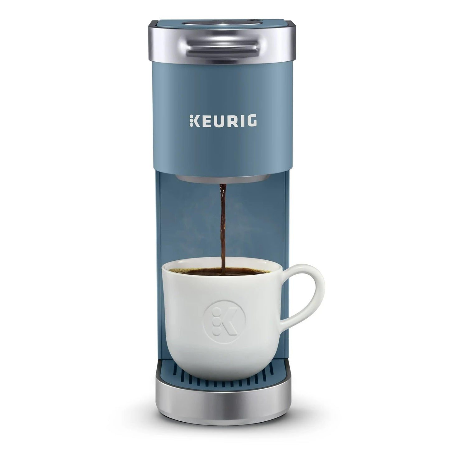 Keurig K-Mini Plus Maker Single Serve K-Cup Pod Coffee Brewer, Comes with 6 to 12 Oz. Brew Size, Storage, and Travel Mug Friendly, Cardinal Red
