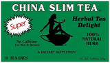 China Slim Tea Super Slim Dieter's Delight All Natural 18 Tea Bags (Pack of 1)