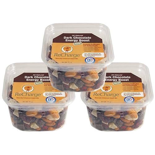 ReCharge Dark Chocolate Energy Boost - 3 Pack, 10oz