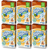 Wyler's Light Singles To Go (6 Pack), Peach Iced Tea Water Drink Mix, 48 Total Powder Drink Mix Packets