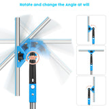 Window Squeegee?5 in 1 Bendable Head Window Squeegee for Home?61''Extension Poles?Bendable Head car Window Cleaner Tool?Squeegee for Shower