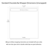 Rustic Wedding Favors for Guests Personalized Chocolate Bars (24 Pack) - Bridal Shower Favors for Guests, Rustic Wedding Candy