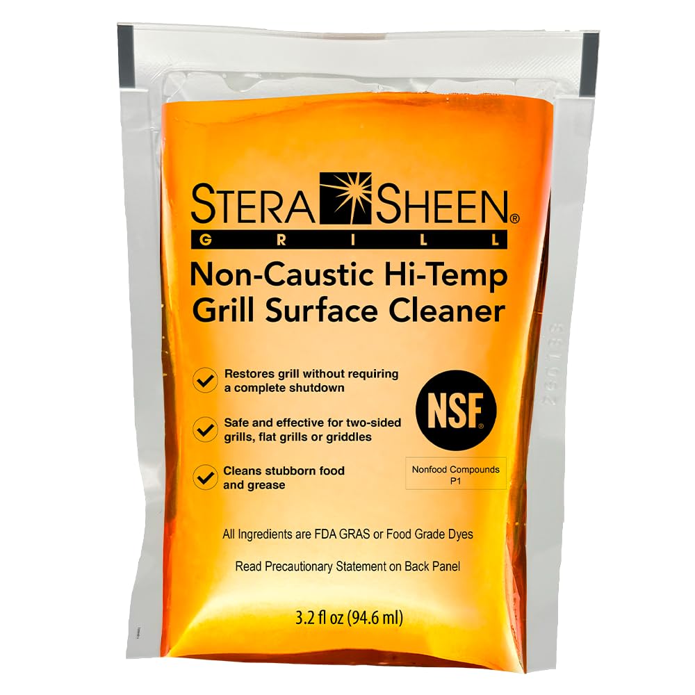 Stera-Sheen Griddle Cleaner - Food Safe, Non-Caustic Formula - Commercial Flat Top Grill & Griddle Cleaner - Remove Tough Grease & Grime - Rust