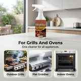 npcluo Powerful Grease Remover for Griddles, 2026 New Fast-Acting Heavy-Duty Grill Degreaser Spray,Heavy-Duty Grill Grate Degreaser Spray,Ideal