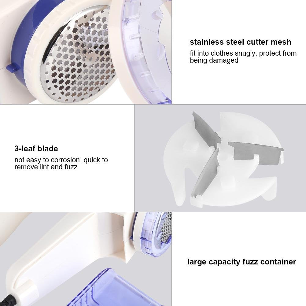 Fabric Shaver, Electric Lint Remover Portable Fabric Clothes Sweater Lint Remover Defuzzer Shaver, Remove Pills Balls Bobbles from Clothing, Carpet
