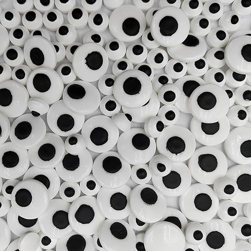 2 Bottles Candy Eyes Eyeballs Cake Cupcake Toppers Edible Eyes for Decorating, Two Size Mixed - Halloween, Christmas, Easter, and Edible Art Project