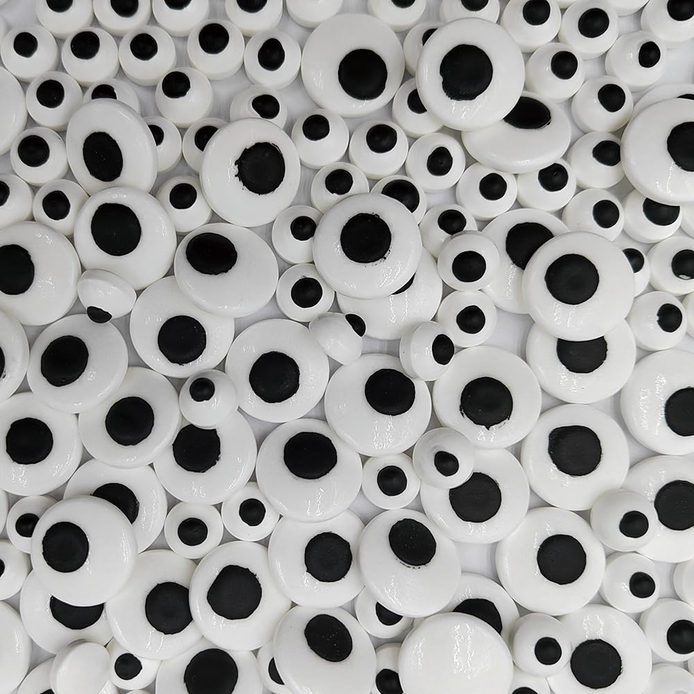 2 Bottles Candy Eyes Eyeballs Cake Cupcake Toppers Edible Eyes for Decorating, Two Size Mixed - Halloween, Christmas, Easter, and Edible Art Project
