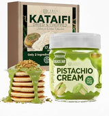 Ceres Gourmet Kataifi Shredded Fillo Dough & Pistachio Butter Spread Bundle for Dubai Chocolate Bar, Authentic Turkish Dried Chopped Kadayif Pastry