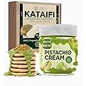 Ceres Gourmet Kataifi Shredded Fillo Dough & Pistachio Butter Spread Bundle for Dubai Chocolate Bar, Authentic Turkish Dried Chopped Kadayif Pastry