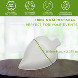 50ct Tiny Sugarcane Leaf Dish Eco Friendly Disposable Plates Tiny Serving Platter Appetizers Mini Dessert Party Plates Sustainable Bagasse Mini Plates
