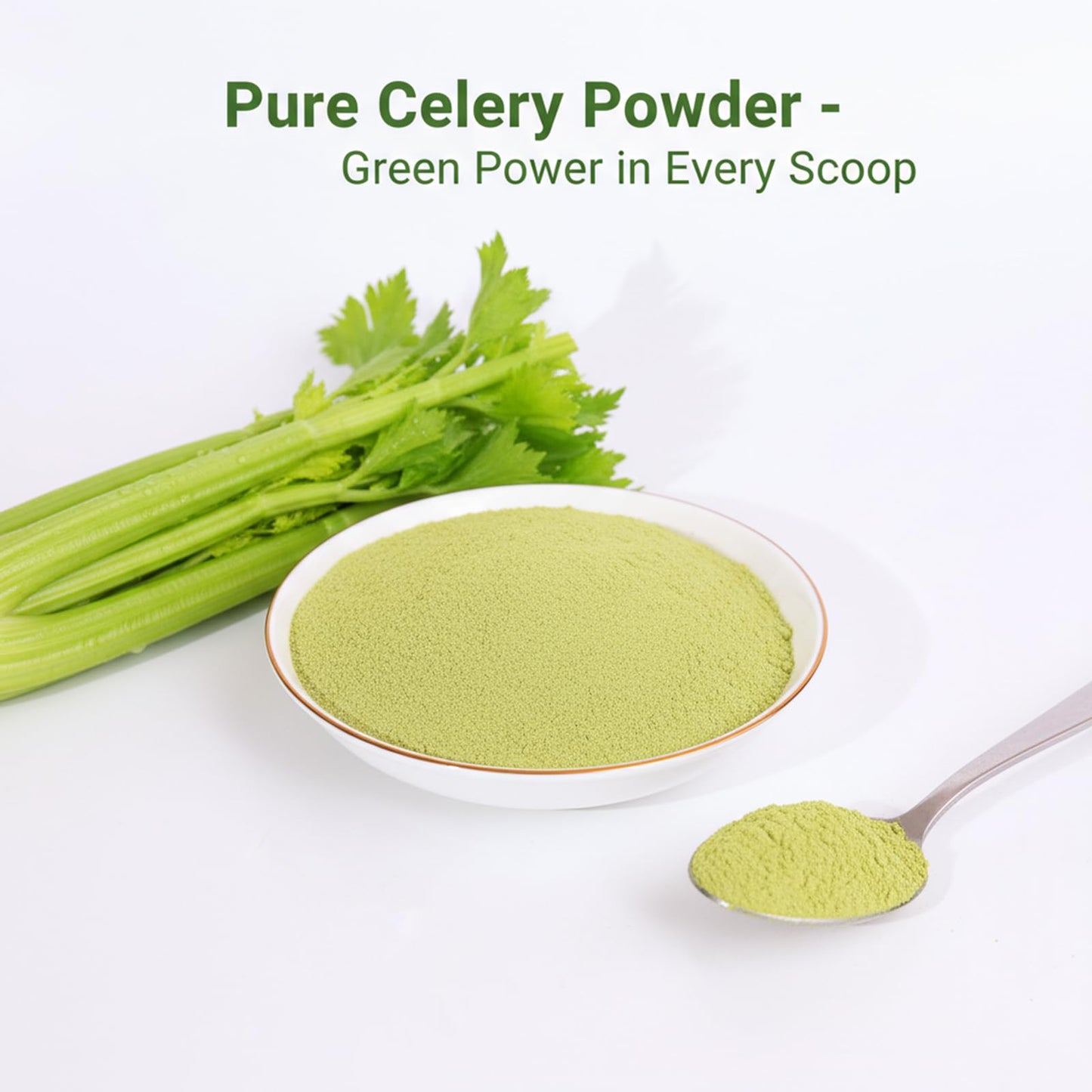 MOCKRAND Pure Celery Powder 17.64 oz, Fresh Celery Juice Powder, No Additives, Celery Powder for Seasoning, Cooking and Baking