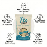 Its That Simple Pasta Angel Hair 9.52 oz - 2 Pack Angel Hair Pasta - Low Carb Pasta and Low Carb Noodles - Spaghetti Noodles Style No Carb Pasta - Low