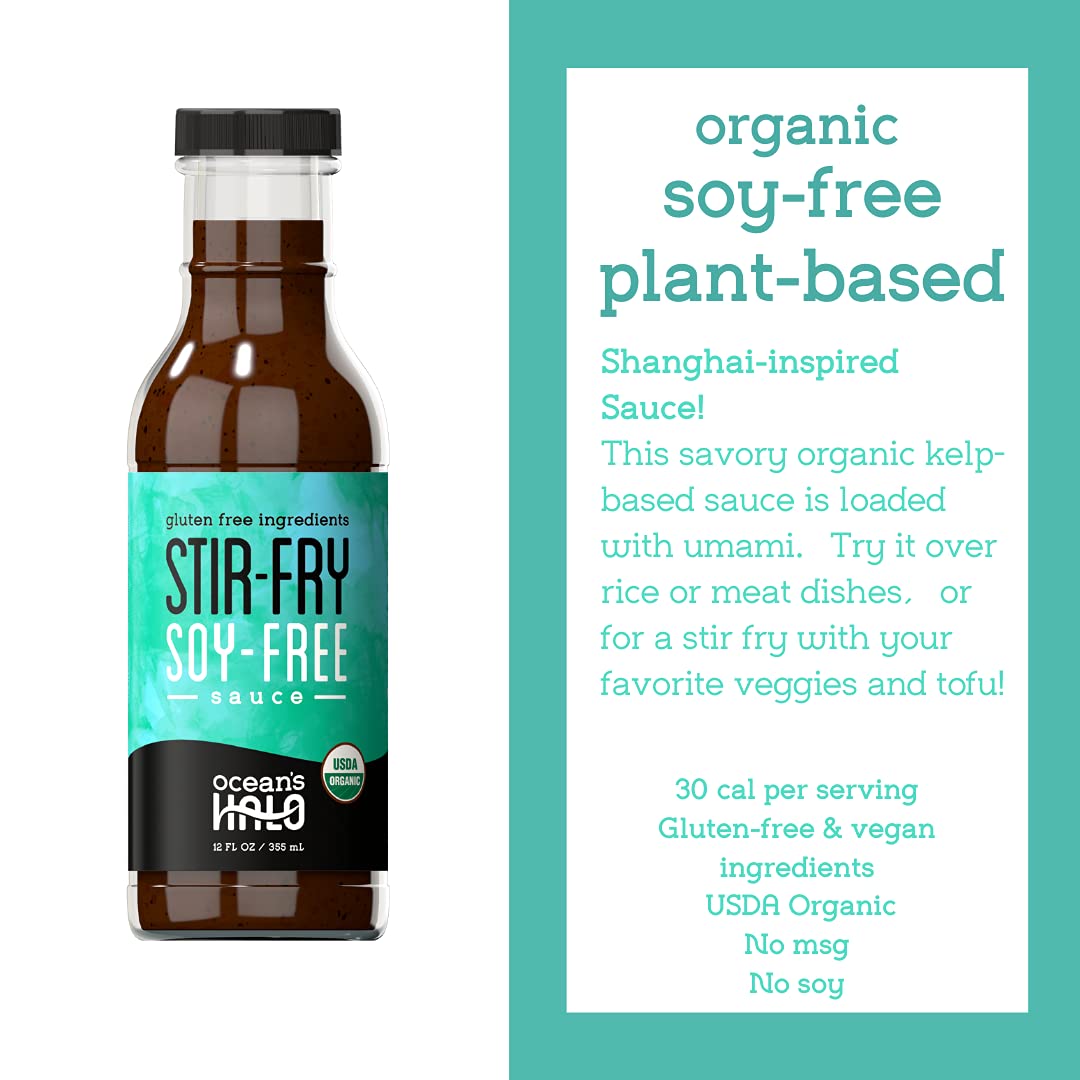 Ocean's Halo, Organic Soy Free Stir Fry Sauce, 12 Fl Oz
