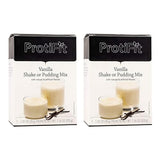 PROTIFIT - High Protein Vanilla Pudding & Shake Mix 2 Pack, 15g Protein, Low Calorie, Low Fat, Low Carb, Aspartame Free, Idea Protein Compatible, Meal