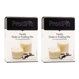 PROTIFIT - High Protein Vanilla Pudding & Shake Mix 2 Pack, 15g Protein, Low Calorie, Low Fat, Low Carb, Aspartame Free, Idea Protein Compatible, Meal