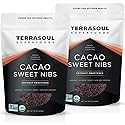 Terrasoul Superfoods Organic Sweet Cacao Nibs, 2 Lbs (2 Pack) - Coconut Sugar Sweetened | Antioxidants | Magnesium