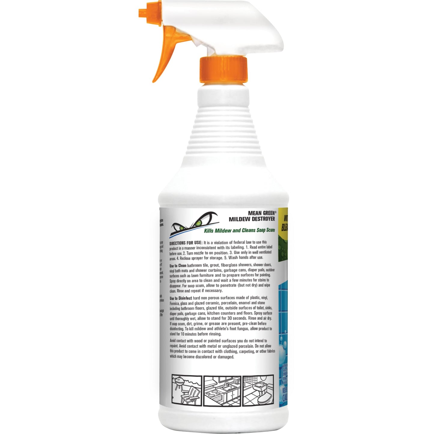 Mean Green Mildew Destroyer with Bleach 32 FL. OZ
