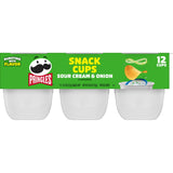 Pringles, Potato Crisps Chips, Sour Cream and Onion, Lunch Food, Snack Stacks, 8.8oz Tray (12 Count)