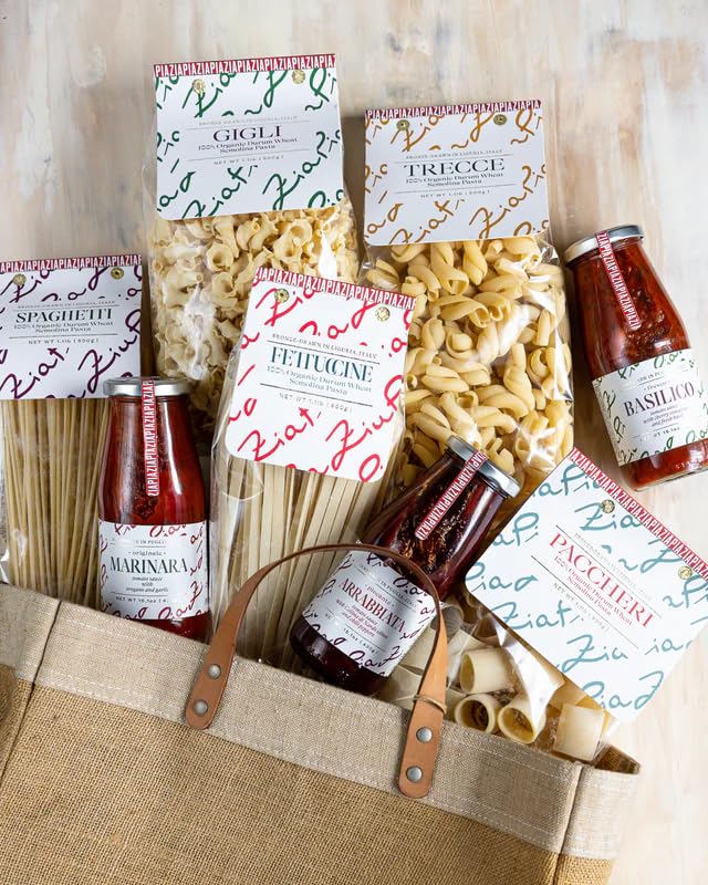 Zia Pia Organic Pasta - Fettuccine (500g) | Traditional Italian Pasta | Small Batch Organic | Made in Italy |