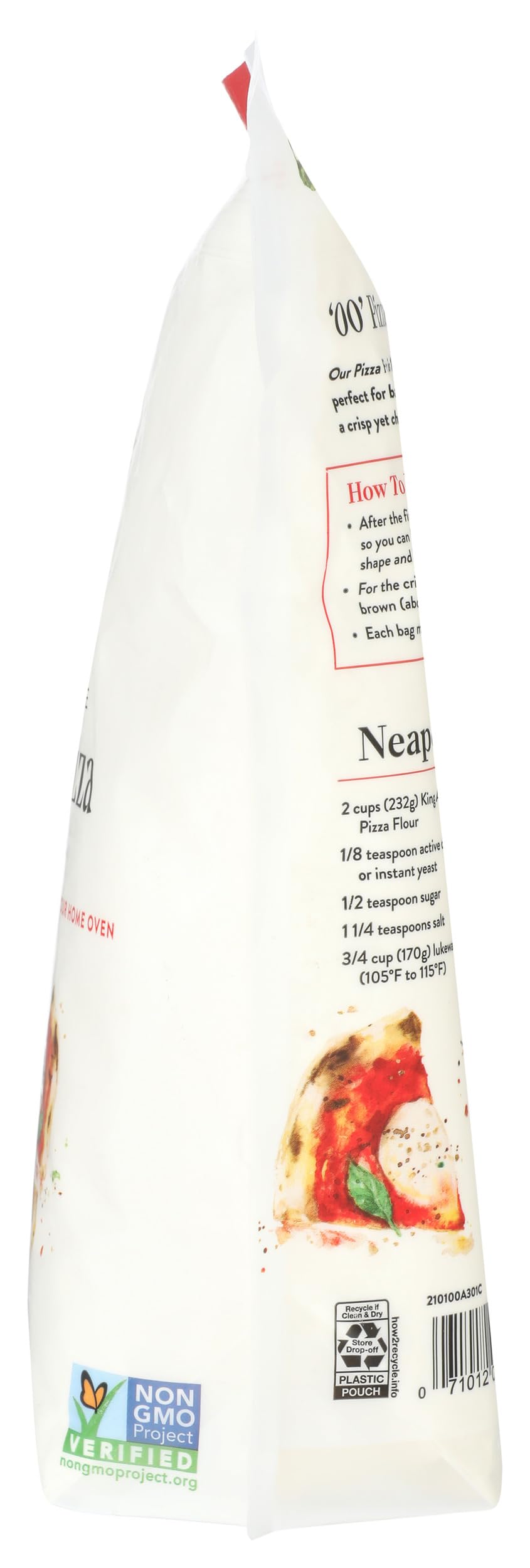 King Arthur 00 Pizza Flour, Non-GMO Project Verified, 100% American Grown Wheat, 3 lb Bag
