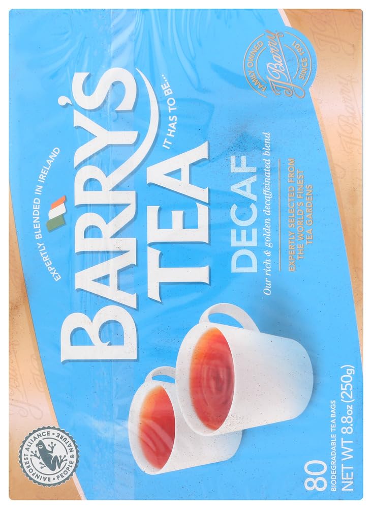 Barry's Tea Bags, Decaffeinated, 80 Count Pack of 3