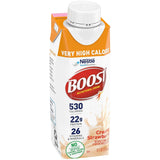 Boost Very High Calorie Nutritional Drink Creamy Strawberry, Made with Natural Strawberry Flavor & No Artificial Flavors, Colors & Sweeteners, 8 FL OZ